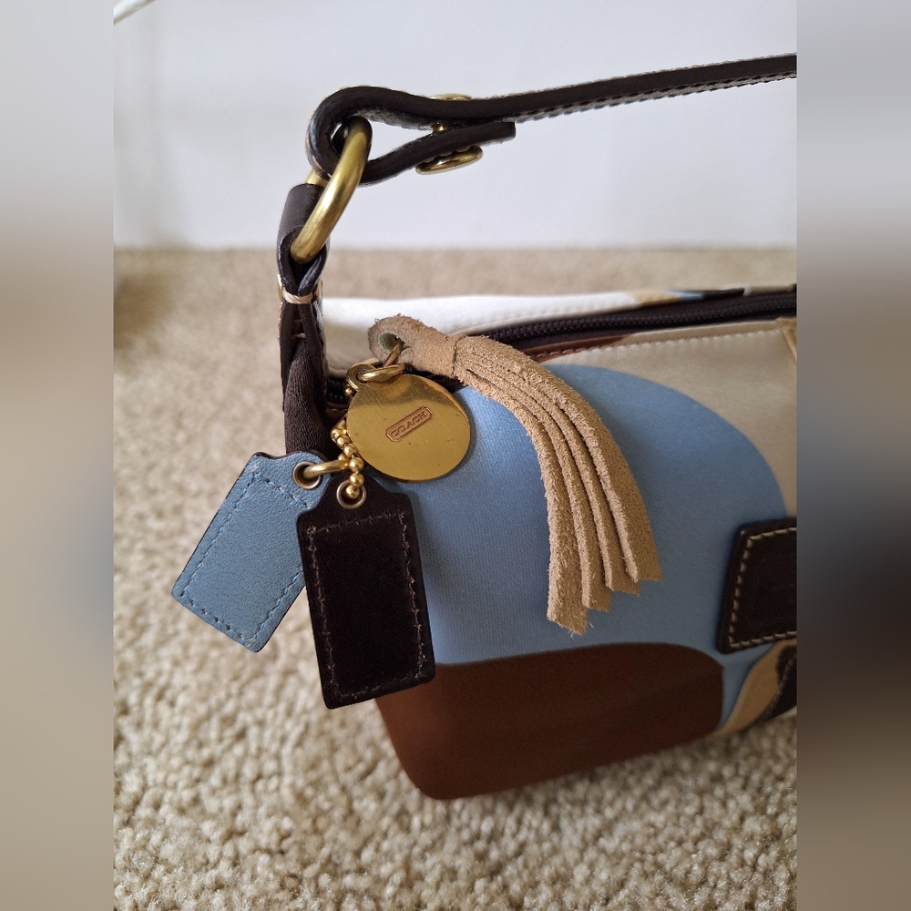 Coach Multicolor Satin Women's Small Bag/ Cosmetic Bag - Picture 5 of 15